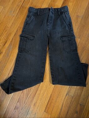Old Navy Black Cargo-Style Kids Jeans
